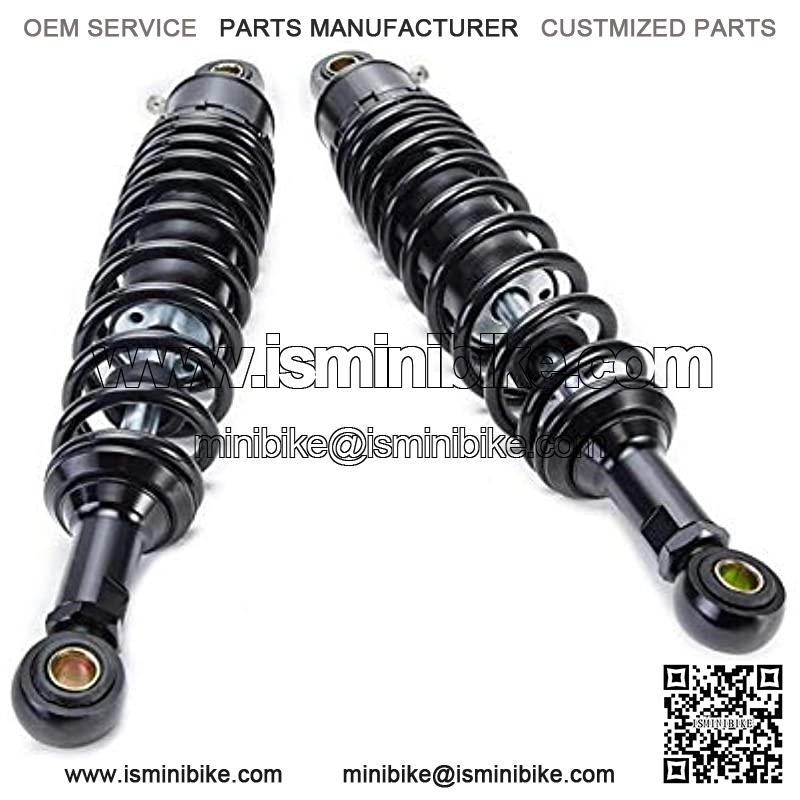 Motorcycle Rear Damper 2pcs 340mm Black Fit for Motorcycle Dirt Street Motor Bike ATV Quad Rear Shock Absorber Rear Suspension Bumper D30 Motorcycle Shock Absorber