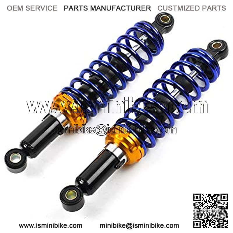 for Motorcycle Replacement Blue Round Ends Universal After Market Fit for Scooter ATV Go Kart Quad Dirt Sport Bikes 12.5 inch 320mm Gas Air Shock Absorbers Suspension