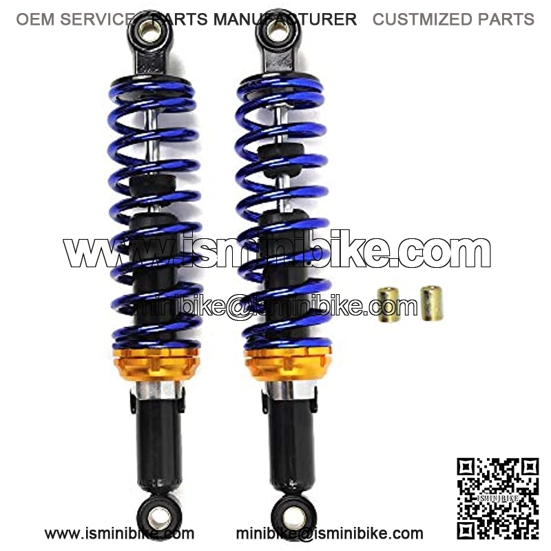 for Motorcycle Replacement Blue Round Ends Universal After Market Fit for Scooter ATV Go Kart Quad Dirt Sport Bikes 12.5 inch 320mm Gas Air Shock Absorbers Suspension - Image 2