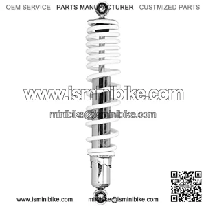 Shock Absorber, 15in Shock Absorber Rear Suspension Damper Adjustable Spring Pressure Universal for Motorcycle ATV