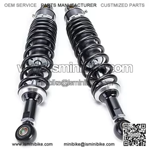 340mm 14.57 Inch Spring 7mm 2pcs Motorcycle Dirt Street Motor Bike ATV Quad Rear Shock Absorber Rear Suspension Bumper Motorcycle Rear Spring Shock Absorber Motorcycle Shock Absorber Rear