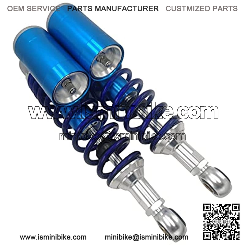 12.60in 320mm Universal Motorcycle Rear Air Shock Absorbers For Yamaha Kawasaki Honda Suzuki Pit Dirt Bike Quad ATV Go Kart (Blue&Silvery) - Image 3