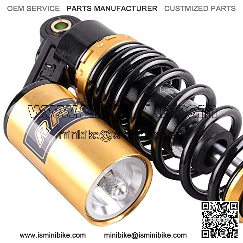 11inch 280mm Pair Motorcycle Shock Absorber Eye to Clevis Rear Suspension Universal For Honda Suzuki Yamaha Kawasaki ATV Go Kart Quad Dirt Sport Bikes Black & Gold (A pair) - Image 3