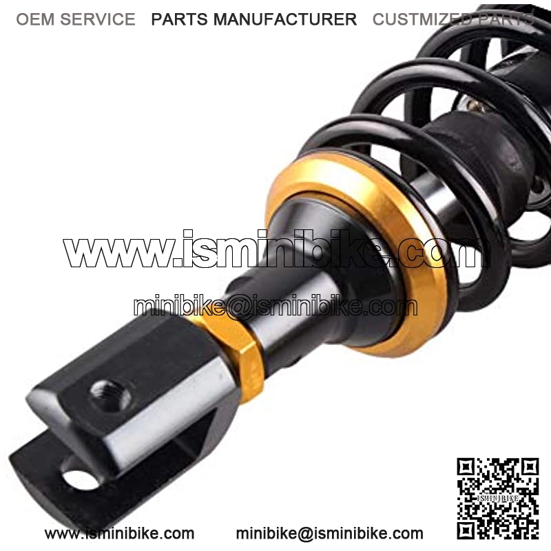 11inch 280mm Pair Motorcycle Shock Absorber Eye to Clevis Rear Suspension Universal For Honda Suzuki Yamaha Kawasaki ATV Go Kart Quad Dirt Sport Bikes Black & Gold (A pair) - Image 4