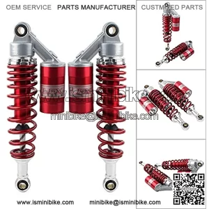 Pair Motorcycle 320mm Red Air Shocks ATV UTV Suspension Shock Absorbers For ATV UTV Go Kart Quad Dirt Bikes