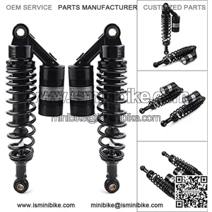 Universal Motorcycle 320mm 12.5" Black Air Shocks ATV UTV Rear Suspension Shocks For ATV UTV Go Kart Quad Dirt Bikes