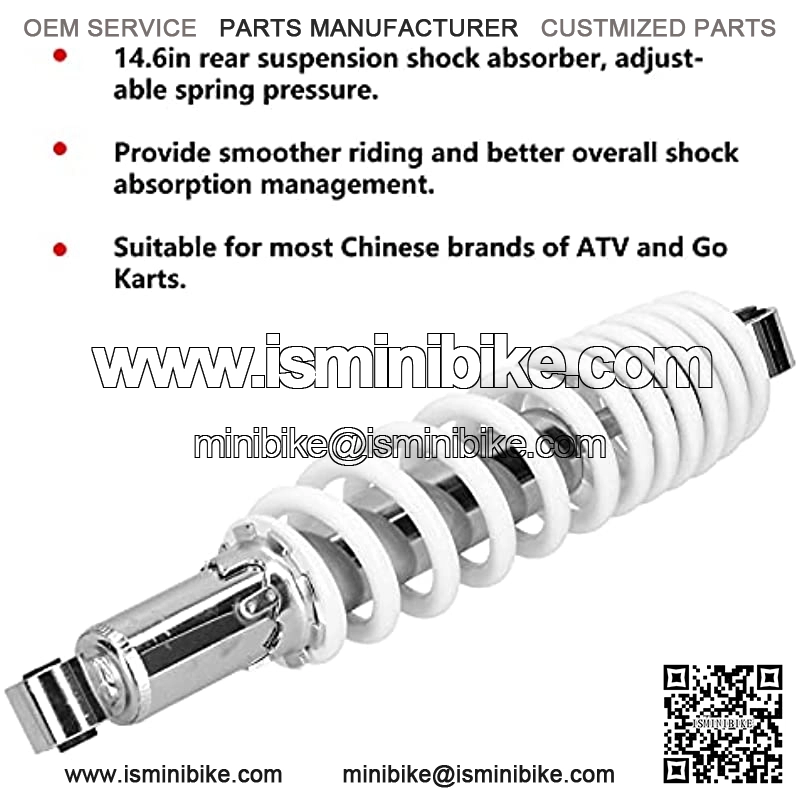 01 Rear Suspension Damper, Shock Absorption Management Suspension Spring 14.6in for ATV for Motorcycle - Image 2