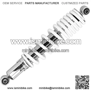 370mm/14.6in Shock Absorber Rear Suspension, Universal 5 Levels Adjustable Spring Pressure Rear Suspension Shock Absorber, Steel Alloy Rear Suspension Damper for Motorcycle ATV