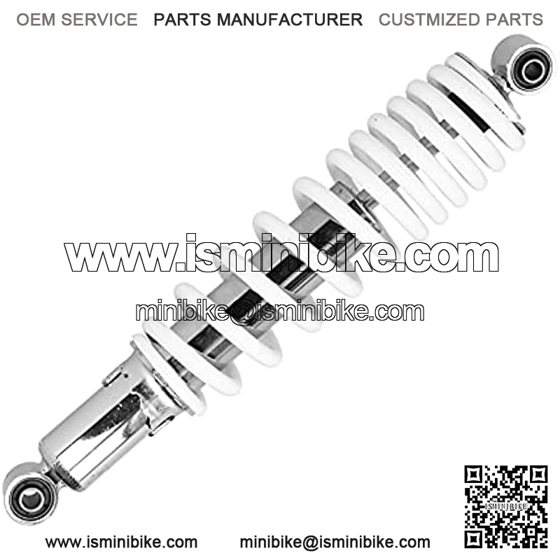 370mm/14.6in Shock Absorber Rear Suspension, Universal 5 Levels Adjustable Spring Pressure Rear Suspension Shock Absorber, Steel Alloy Rear Suspension Damper for Motorcycle ATV