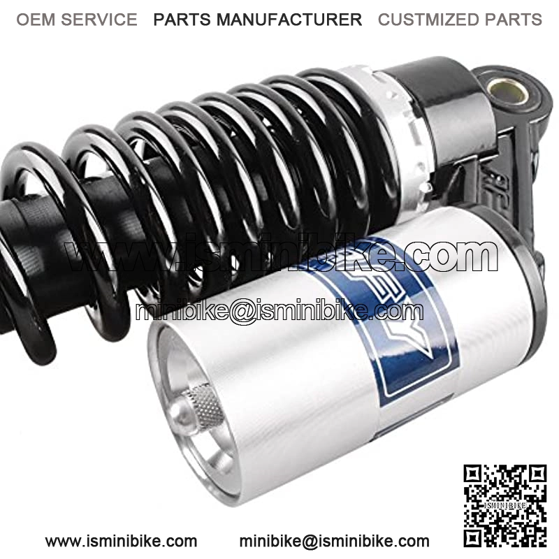 2 Pcs 340mm Air Shock Absorber ATV Motorcycle Quad Suspension Shocks For Motorcycle, ATV, Quad, Dirt Bike, Go Kart, Black & Silver - Image 4