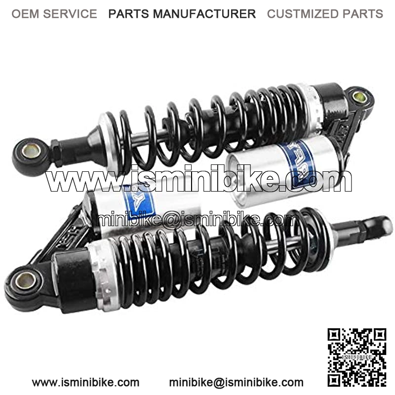 1 Pair 320mm Air Shock Absorber ATV Motorcycle Quad Suspension Shocks For Honda, For Suzuki, For Kawasaki, For Chinese Quad, Black & Silver - Image 3
