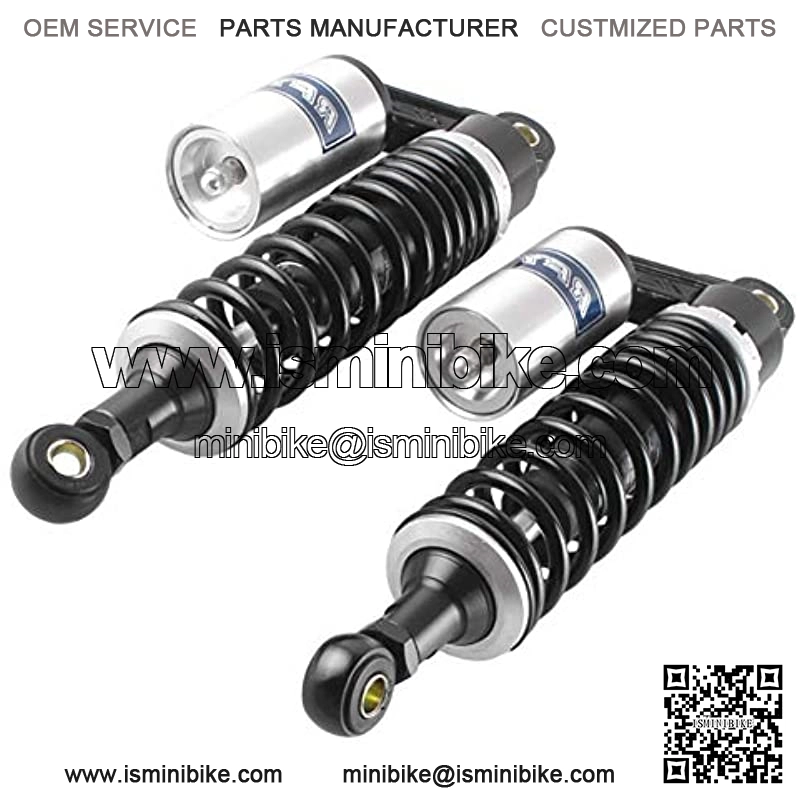 1 Pair 320mm Air Shock Absorber ATV Motorcycle Quad Suspension Shocks For Honda, For Suzuki, For Kawasaki, For Chinese Quad, Black & Silver - Image 4