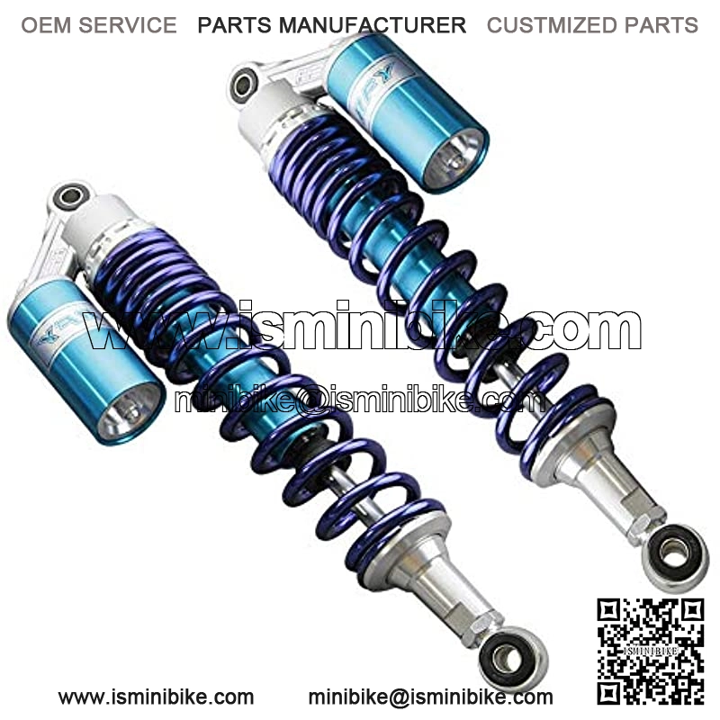 1 Pair 400MM Air Shock Absorber ATV Motorcycle Quad Suspension Shocks For Motorcycle, ATV, Quad, Dirt Bike, Go Kart, Blue - Image 3