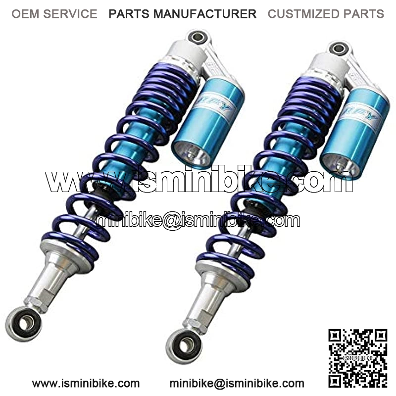 1 Pair 400MM Air Shock Absorber ATV Motorcycle Quad Suspension Shocks For Motorcycle, ATV, Quad, Dirt Bike, Go Kart, Blue - Image 4