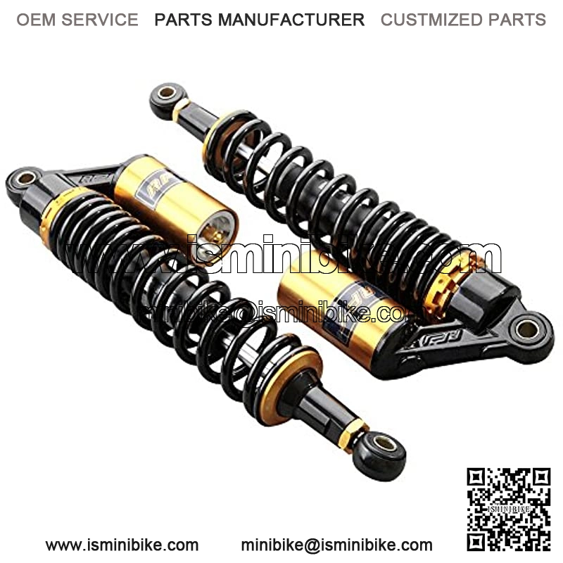Universal 340mm Air Shock Absorber ATV Motorcycle Quad Suspension Shocks For Motorcycle, ATV, Quad, Dirt Bike, Go Kart, Black & Gold - Image 4