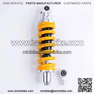 1 Piece Shock Absorber 360mm 14.2 inches Round Ends Motorcycle Replacement Universal for Scooter Atv Quad Dirt Sport Bike Go Kart Suzuki Kawasaki Yamaha Yellow