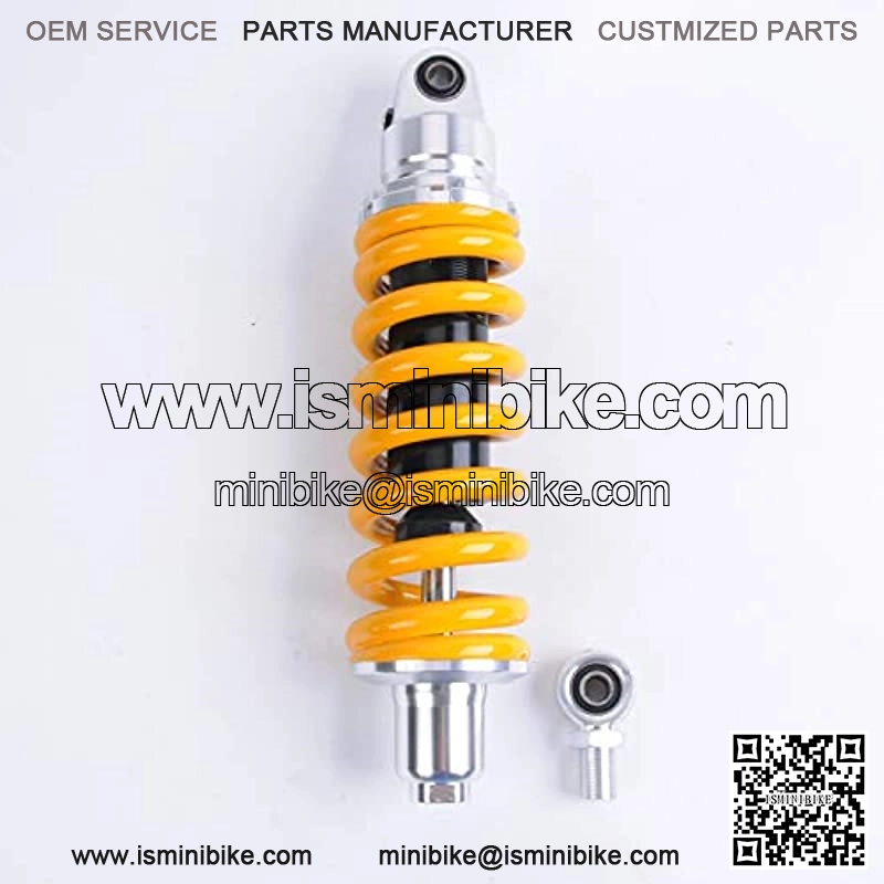 1 Piece Shock Absorber 360mm 14.2 inches Round Ends Motorcycle Replacement Universal for Scooter Atv Quad Dirt Sport Bike Go Kart Suzuki Kawasaki Yamaha Yellow