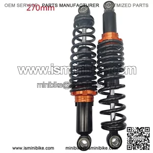 270mm 10.63"-290mm 11.42" Motorcycle Rear Shock Absorber for Pit Dirt Bike Quad ATV Go Kart Buggy Honda Suzuki Yamaha Kawasaki Motorcycle (270mm)