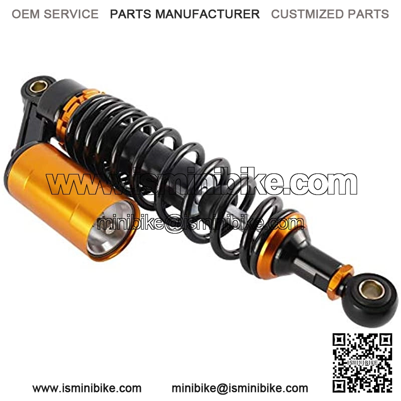 Pair 320mm Universal Motorcycle Rear Air Shock Absorbers for ATV Go Kart Quad Dirt Sport Bikes (black&gold) - Image 3