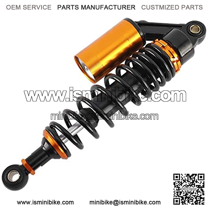 Pair 320mm Universal Motorcycle Rear Air Shock Absorbers for ATV Go Kart Quad Dirt Sport Bikes (black&gold) - Image 4