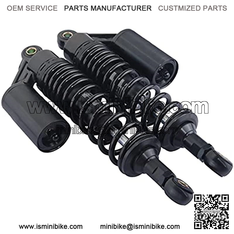 Pair 340mm Universal Motorcycle Rear Air Shock Absorbers for all ATV Go Kart Quad Dirt Sport Bikes-black - Image 4