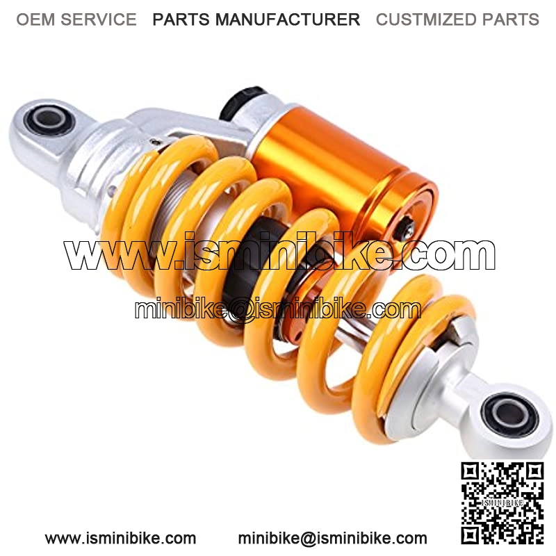 Single Motorcycle Shock Absorber 9.4"/240mm Round Universal Replacement Rear Suspension Strut Center Shock Absorber Eye Diameter 10mm Yellow