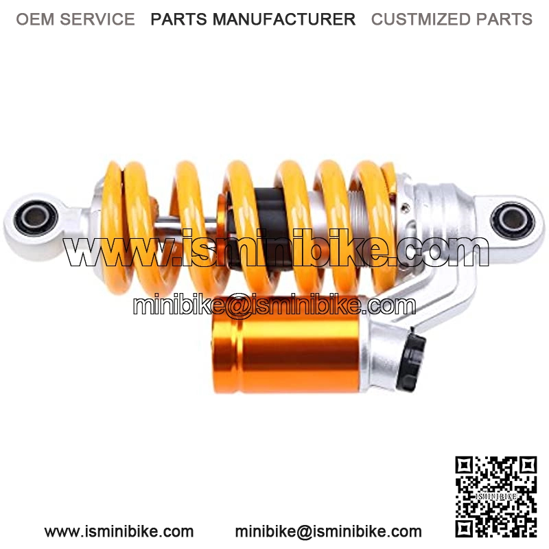Single Motorcycle Shock Absorber 9.4"/240mm Round Universal Replacement Rear Suspension Strut Center Shock Absorber Eye Diameter 10mm Yellow - Image 2