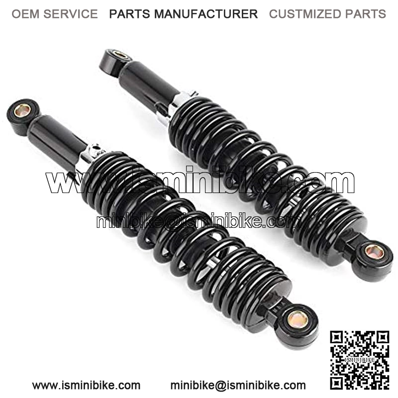 Pair 12.5" 320MM Motorcycle Rear Shock Absorbers Suspension Universal Fits Dirt bike Gokart ATV Quad, Black