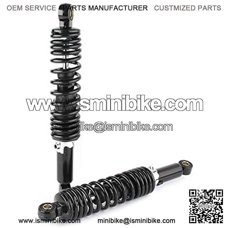 Pair 12.5" 320MM Motorcycle Rear Shock Absorbers Suspension Universal Fits Dirt bike Gokart ATV Quad, Black - Image 3