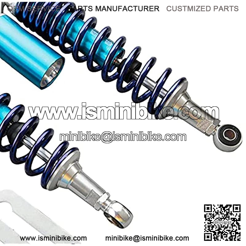 Universal One Pair 12.5 Inch 320mm Motorcycle Air Shock Absorbers (Blue&Silver) - Image 3
