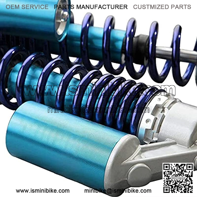 Universal One Pair 12.5 Inch 320mm Motorcycle Air Shock Absorbers (Blue&Silver) - Image 4