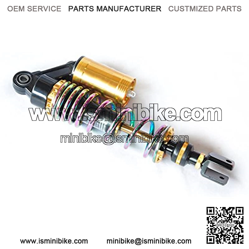 Motorcycle Pair 12 5/8 inches 320mm Fork Clevis Ends Adjustable Air Gas Shock Absorbers Replacement Universal Fit for Suzuki Kawasaki Scooter Atv Quad Dirt Sport Bike Go Kart Red Black - Image 3