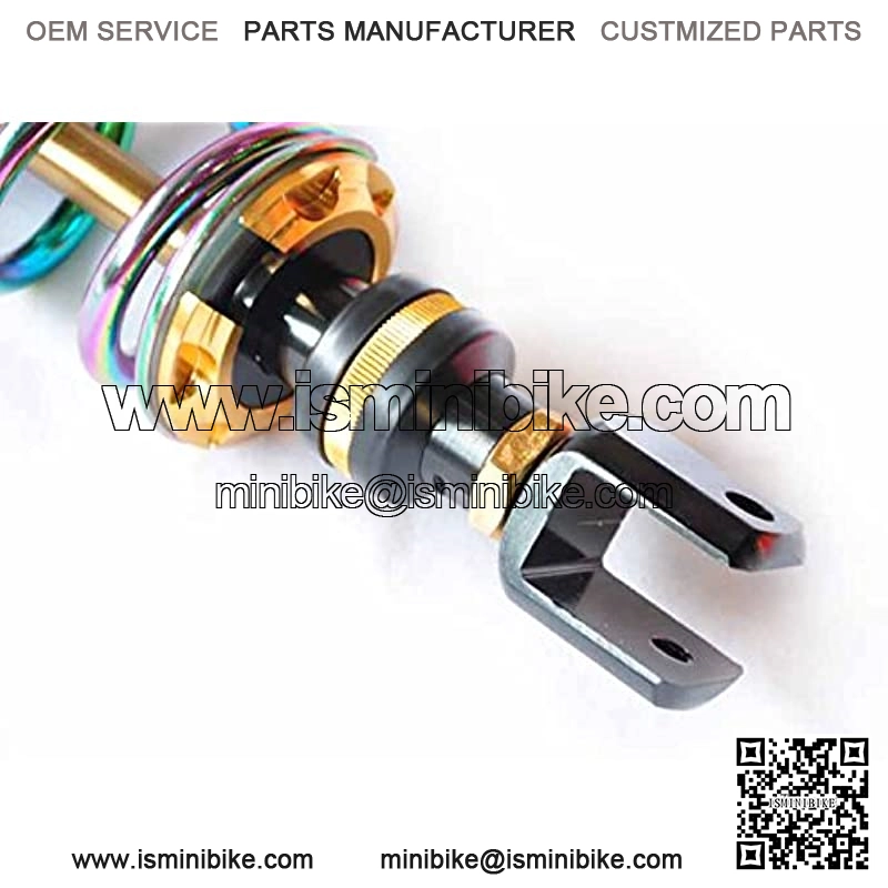 Motorcycle Pair 12 5/8 inches 320mm Fork Clevis Ends Adjustable Air Gas Shock Absorbers Replacement Universal Fit for Suzuki Kawasaki Scooter Atv Quad Dirt Sport Bike Go Kart Red Black - Image 4