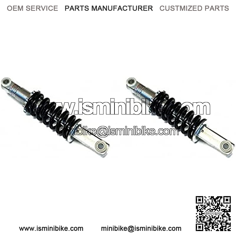 2 Adjustable Shock/Spring 8" Length 8mm ID for Minibike Mini Bike Go Kart Cart