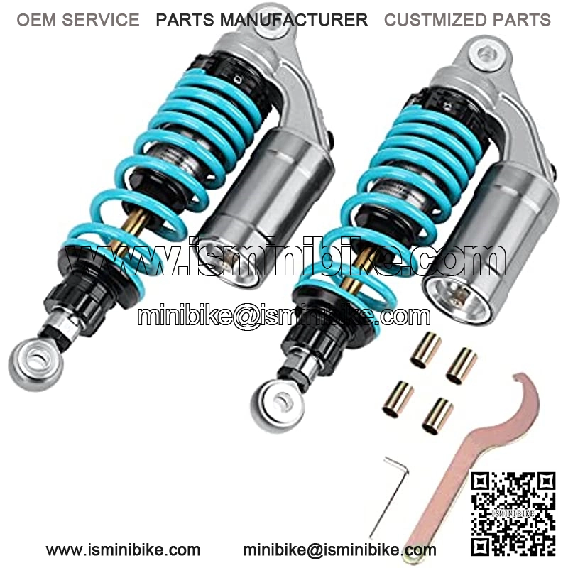 2PCS 11 Inch 280mm Universal Motorcycle Shock Absorbers Rear Suspension Compatible with Honda CB Yamaha Gokart(Blue).