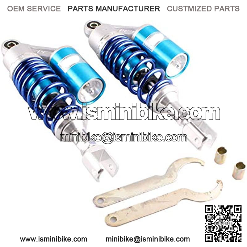 11inch 280mm Pair Motorcycle Shock Absorber Eye to Clevis Rear Suspension Universal For Honda Suzuki Yamaha Kawasaki ATV Go Kart Quad Dirt Sport Bikes Blue (A pair)