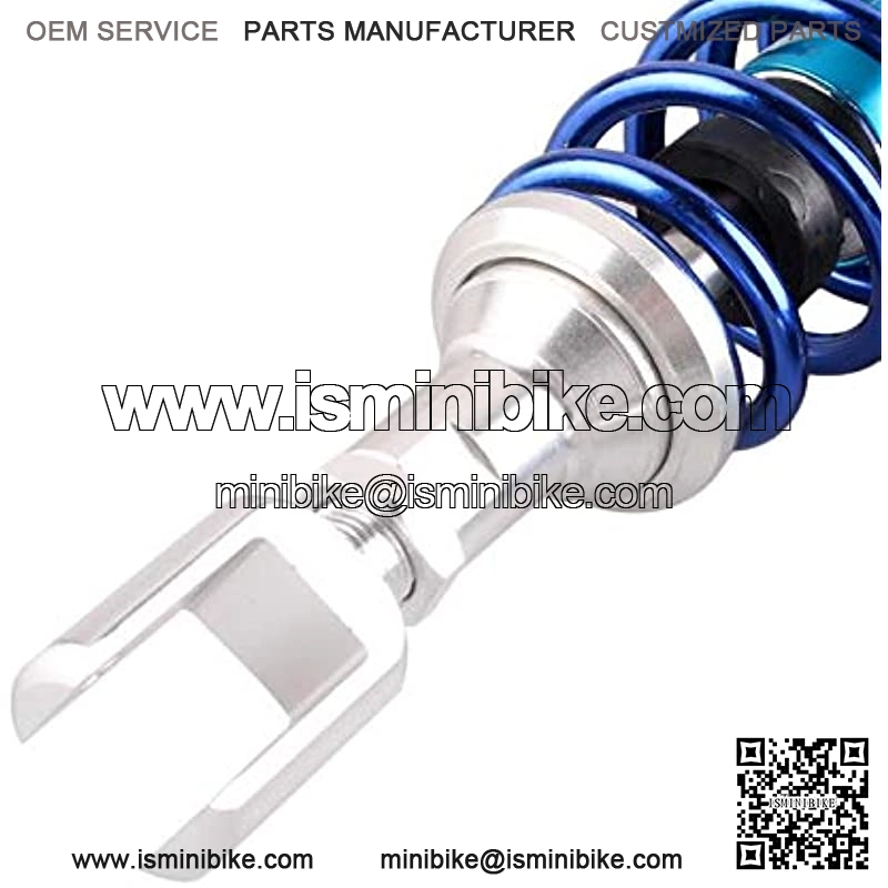 280mm Pair Rear Motorcycle Air Shock Absorbers Suspension Eye to Clevis Universal Compatible for Kawasaki Honda Yamaha Suzuki Blue - Image 2