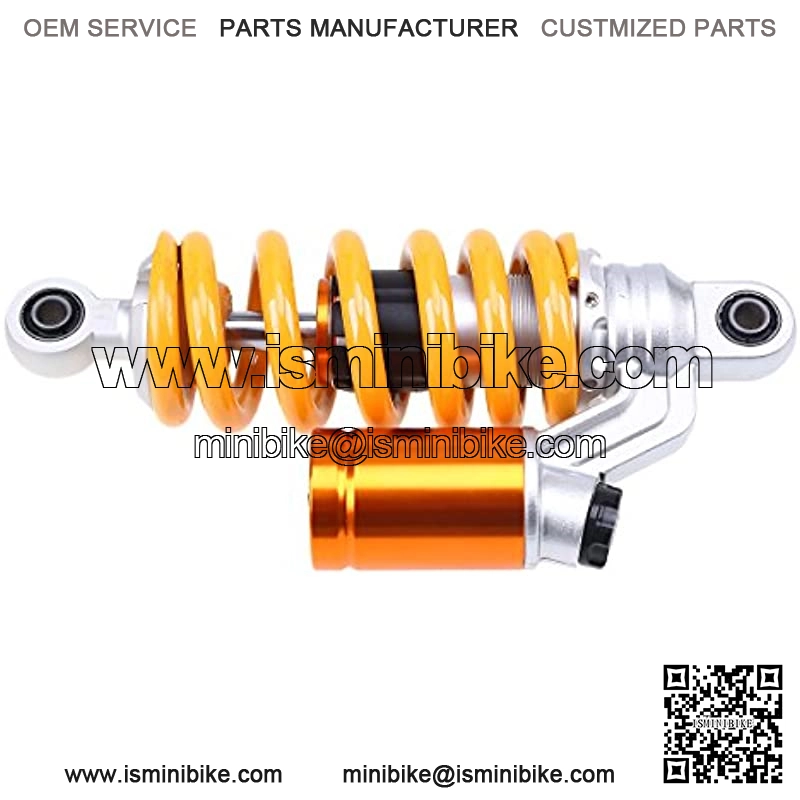 Single Motorcycle Shock Absorber 9.4"/240mm Round Universal Replacement Rear Suspension Strut Center Shock Absorber Eye Diameter 10mm Yellow - Image 2