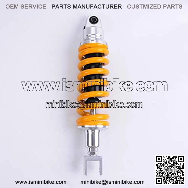 Shock Absorber 340mm 13.4 inches Fork Clevis Motorcycle Replacement Universal for Scooter Atv Quad Dirt Sport Bike Go Kart Suzuki Kawasaki Yamaha Yellow