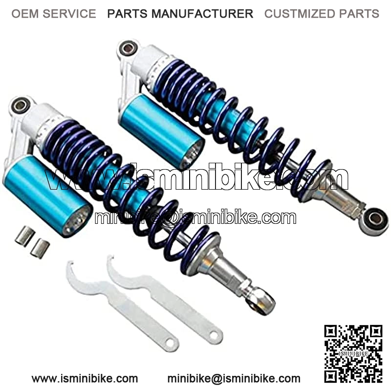 2pcs Adjustable 320mm 12.6Inch Motorbike Air Shock Absorbers Universal Compatible with 150CC-750CC Karting Scooter ATV