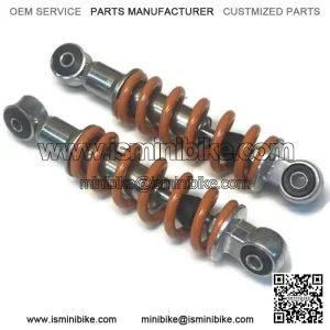 (2) 195mm Length 8mm ID Shock Absorber Go Kart Cart Go-Cart Minibike Mini Bike