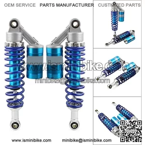 1 Pair Motorcycle 280mm 11" Blue Air Shocks ATV Shock Absorber UTV Shocks For Honda, For Suzuki, For Yamaha, For