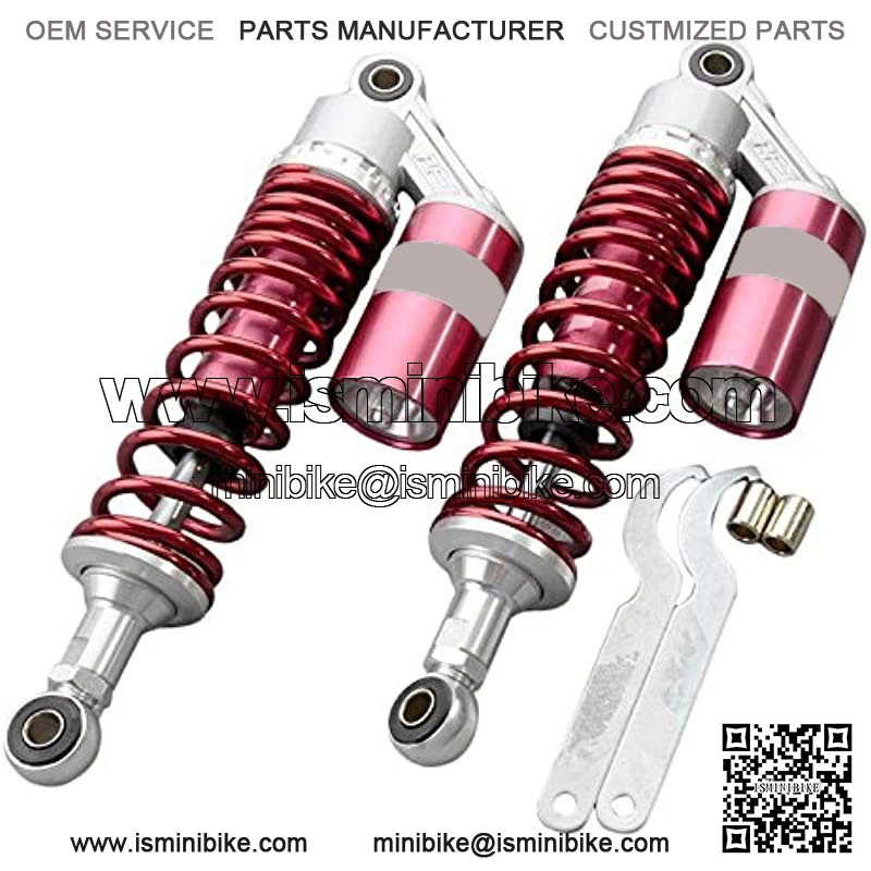 12.5 Inch 320mm Pair Motorcycle Shock Absorber Rear Suspension Universal For Honda Suzuki Yamaha ATV Go Kart Quad Dirt Sport Bikes Red