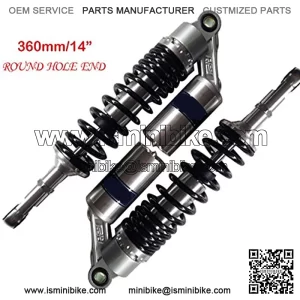 Motorcycle Air Shock Absorbers Universal Fit for Honda Suzuki Yamaha ATV Go Kart Quad Dirt Sport Bikes 360mm 14"
