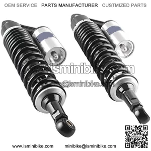 1 Pair Adjustable 375mm Motorcycle Air Shock Absorbers Replacement for Honda Suzuki Yamaha ATV Go Kart Quad Dirt Sport Bikes