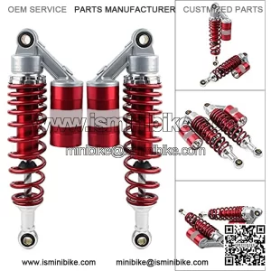 Pair Motorcycle 320mm Red Air Shock Absorbers ATV UTV Rear Suspension Shocks For ATV UTV Go Kart Quad Dirt Bikes