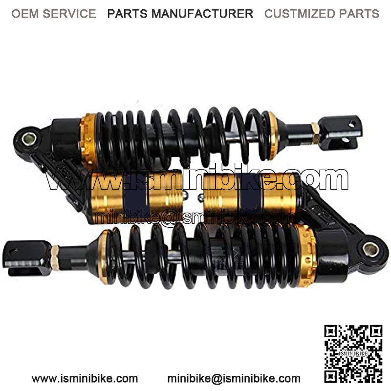 Motorcycle Shock Motorcycle Rear Shocks ATV Shocks Absorber 13.4"/340mm Rear Suspension for Honda Suzuki Yamaha ATV Go Kart Scooter Dirt Bike 125cc 110cc 2pcs (Black & Gold) - Image 2