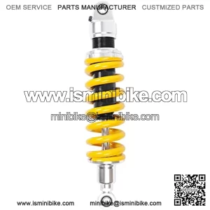 1 Piece Shock Absorber 350mm 13.8 inches Round Ends Motorcycle Replacement Universal for Scooter Atv Quad Dirt Sport Bike Go Kart Suzuki Yamaha Yellow