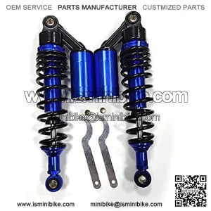 Forever Universal 320mm Motorcycle Air Shocks Absorber Fit for ATV Go Kart Quad Dirt Sport Bikes( jewelry blue,1 Pair)