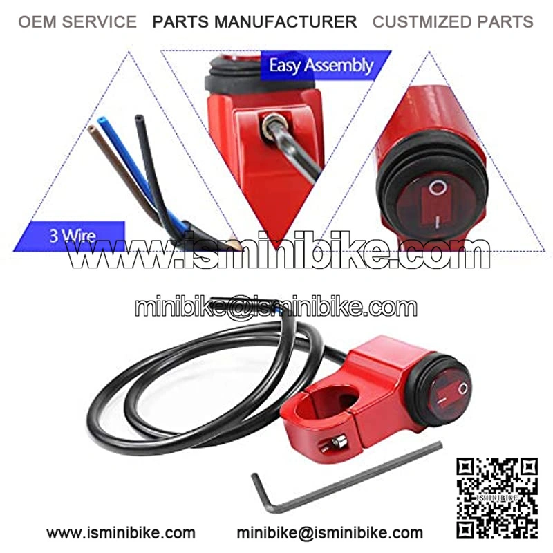 7/8 Aluminium Alloy Motorcycle Handlebar Headlight Switch Waterproof On/Off Fog Spot light Switch for 12V Motorcycles,Motorbike,ATVs,Scooter,Snowmobiles Fits 7/8" Handlebars (22mm) - Image 2